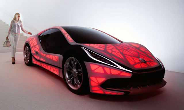 3D打印光繭概念車亮相日內(nèi)瓦車展