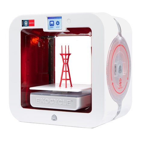 音樂可樂和3D打印融合：炫酷EKOCYCLE CUBE 3D打印機(jī)
