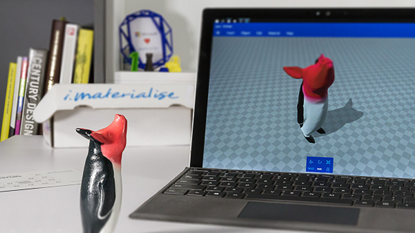 微軟將materialise的3D打印服務集成進Windows 10