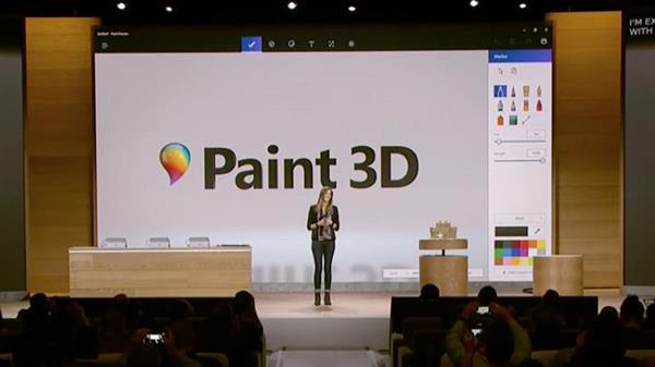微軟Win10 畫圖軟件植入3D建模功能