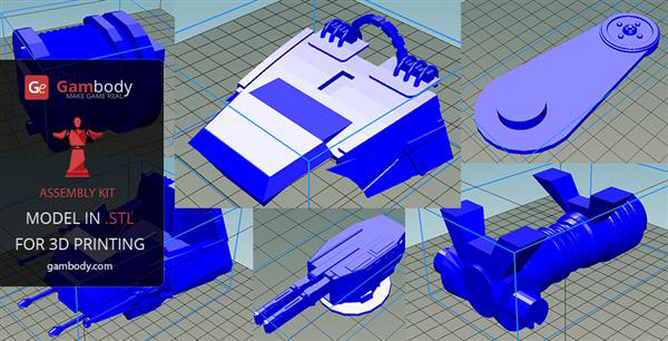 Gambody發(fā)布40厘米長的3D打印星球大戰(zhàn)帝國步行機