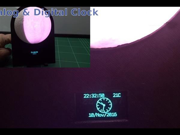 3D打印的“超級月亮”——多功能月相時鐘發(fā)布