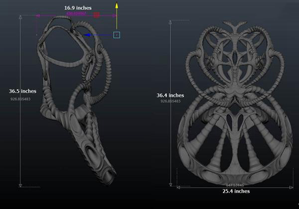 受銀河系啟發(fā)的3D打印Vortex連衣裙