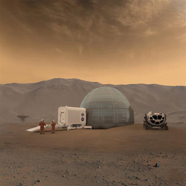 3D打印幫助NASA開發(fā)火星圓頂冰屋