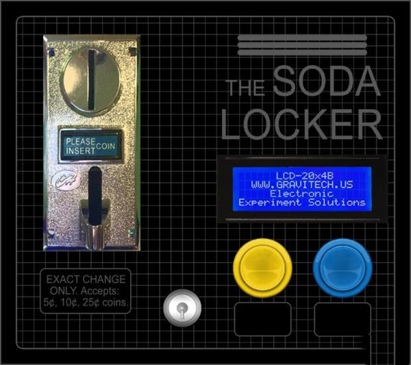 17歲美國創(chuàng)客3D打印自動售貨機(jī)Soda Locker，可放入學(xué)校儲物柜