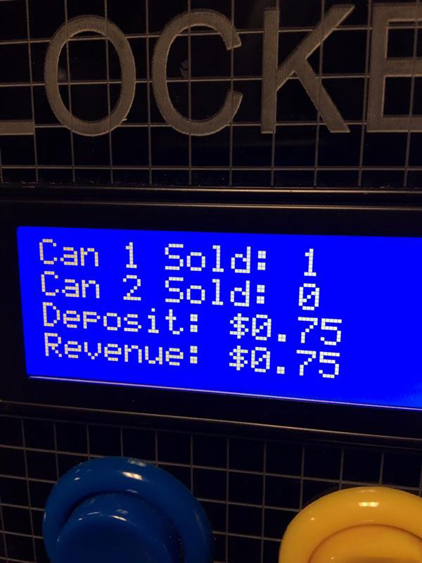 17歲美國創(chuàng)客3D打印自動售貨機(jī)Soda Locker，可放入學(xué)校儲物柜
